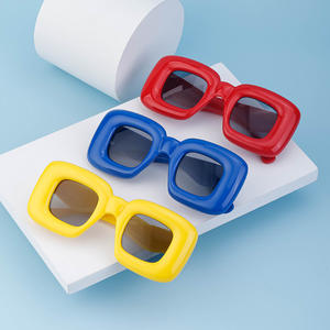 Lunettes de soleil carrées ZT-98022 UV400 PC unisexes, tendance, pour l'extérieur, les fêtes et les spectacles sur scène - Product Image 4