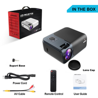 Mini projecteur LED Full HD 1080p, Wifi, 3D, appareil multimédia pour Home cinéma