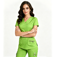 Dernier design d'uniformes d'infirmière pour femmes, ensemble de blouses médicales, pantalon cargo, tissu jersey, vente en gros d'ensembles d'uniformes médicaux