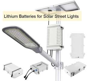 Luce solare impermeabile al litio batteria 12V 24V 60Ah 80Ah 100Ah LiFePO4 batterie per luce solare esterna LED - Product Image 3