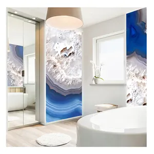 Bom preço novo produto decoração arquitetônica impressão digital vidro temperado temperado pintado em spray vidro decorativo