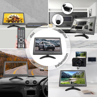 Coche hogar tienda uso 10,1 pulgadas pantalla Mini VGA HD entrada con pantalla REPRODUCTOR DE Dvd función pequeño hogar escritorio LCD ordenador Monitor