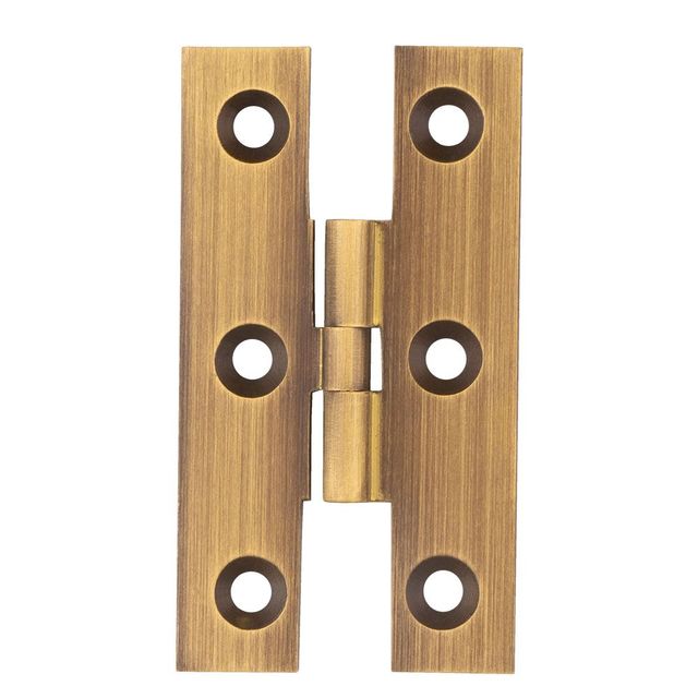 H Pattern Brass Furniture Hinge Cabinet Cupboard Wardrobe Drawer Fitting Wooden Door Butt Hinge