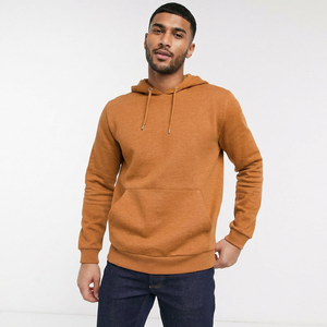 Sweat à capuche zippé pour homme en molleton bouclette Spandex/Coton de haute qualité, coupe classique, anti-plis, couleur unie, hiver - Product Image 1