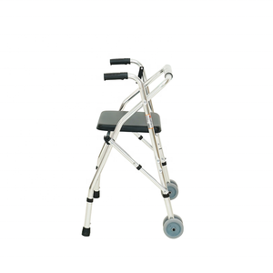 Walker Lipat untuk Lansia dengan Penyangga Tangan, Dapat Didorong dan Diduduki, Walker Berkaki Empat untuk Membantu Rehabilitasi, Alat Bantu Jalan - Product Image 4