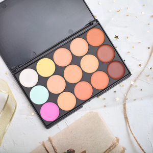 Paleta de Corrector de 15 Colores, Crema Mate en Tonos Tierra, Cobertura de Imperfecciones, Corrección de Cicatrices de Acné, Kit de Maquillaje - Product Image 1