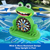 Nouvelle cible flottante gonflable pour enfants avec fléchettes adhésives, motif pingouin, jouet aquatique pour piscine
