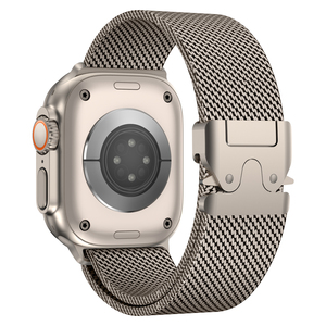 สาย <span class=keywords><strong>Milanese</strong></span> สำหรับ Apple Watch Series 10สายรัดข้อมือสแตนเลส2พิเศษ - Product Image 1