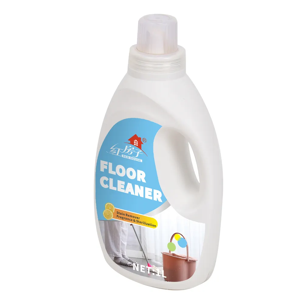 Etiqueta privada limpiador de baldosas para el hogar detergente líquido para limpieza de suelos 1L logotipo personalizado