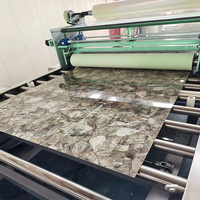Panneau mural en PVC imperméable effet marbre brillant UV, moderne, 1220*2440mm, 3mm, pour décoration intérieure de salon d'hôtel, OEM