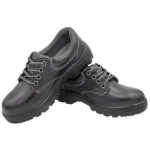 Labor protection anti smashing anti piercing safety shoes cowhide safety shoes on the toe layer direct deal