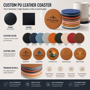 Wholesale Laserable Business Logo Cup Mat <b>Personalised</b> Custom Holiday Home Hotel Restaurant Promo Gifts Engraved <b>Coaster</b> - Product Image 3
