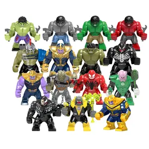 Grandi modelli Super Heroes Thanos Venom Black Dwarf Carnage lanterna verde puleog sinastro Building Block figure giocattoli per bambini