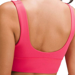 Sujetador Deportivo Arabella 2024 con Logotipo Personalizado, Estilo Juvenil, Sexy, con Escote en V, Color Rosa, Push-Up, para Pilates - Product Image 3