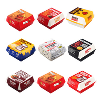 Emballage alimentaire à emporter jetable Go Burger Boxes Conteneur personnalisé pour frites restauration Pépites frites laminage brillant
