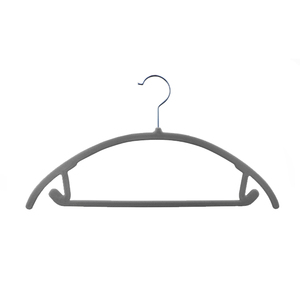 Venta caliente Percha de terciopelo con barra Precio más barato <span class=keywords><strong>Curva</strong></span> Percha flocada - Product Image 4