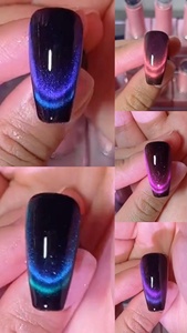 Esmalte de Uñas en Gel Iridiscente Efecto Ojo de Gato de 15ml: Cambio de Color, Camaleón Magnético - Product Image 5