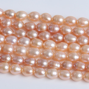 Perlas de Agua Dulce Naturales al por Mayor de Zhuji, 8-9 mm, Blancas y Rosas, Cuentas Semiterminadas para Accesorios de Joyería DIY - Product Image 4