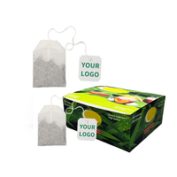 Boîte d'emballage de luxe personnalisée en carton pour café et thé, double sachet, pour vente en gros