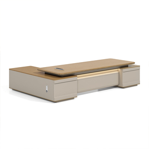 Combinación de silla de escritorio de oficina minimalista moderna Escritorio de supervisor o presidente de clase grande para escritorios de computadora Boss Manager - Product Image 1