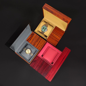 Boîte à montre en bois personnalisée de haute qualité, écologique, de la marque DS, en MDF, peinte par pulvérisation, en forme de coquille - Product Image 4
