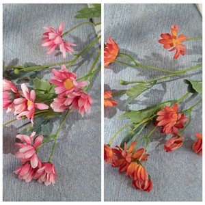 CallaFloral Fleurs Artificielles Rose et Jaune Orange Décoration de Mariage Réutilisable Style Ins Arrangement en Vase - Product Image 3