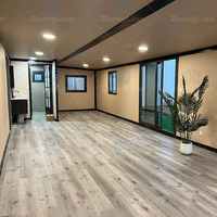 Maison en conteneur extensible sur roues Solution de vie mobile Petite maison