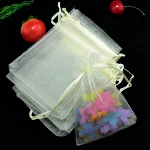 Sacs en filet transparents multicolores fabriqués en usine, fermetures élastiques, 30x40cm, durables, écologiques, échantillons, emballages pour bonbons, sacs cadeaux - Product Image 4
