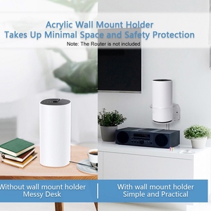 Compatible con TP-Link <span class=keywords><strong>Deco</strong></span> <span class=keywords><strong>M4</strong></span> Mesh WiFi Montaje en pared Soporte de montaje resistente Compatible con TP-Link <span class=keywords><strong>Deco</strong></span> <span class=keywords><strong>M4</strong></span>/S4/P9 - Product Image 5