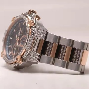 Reloj de diamantes de moissanita de calidad superior Acero inoxidable de moda de lujo para fiestas de negocios Salidas nocturnas disponibles Competitivo - Product Image 4