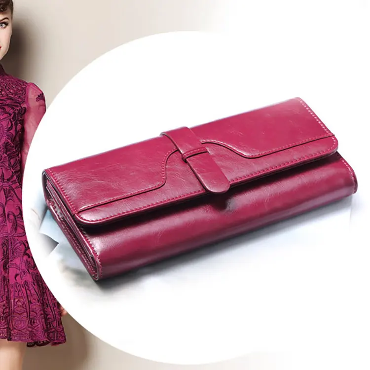Quality Genuine real leather wallet women wallets new arrivals lady purse fashion long style Multi purse