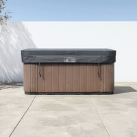 Cubierta para Spa o Jacuzzi TSPK Personalizada, Moderna, Anti-UV, Térmica, Resistente al Agua, Certificada por ASTM, con 1 Año de Garantía, para Exteriores, de Oxford