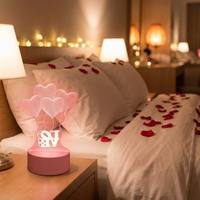 Nueva Lámpara de Noche Acrílica Creativa en Blanco, con Superficie para Escribir, para Cama o Escritorio, 3D, DIY, con Tablero de Notas LED y Bolígrafo