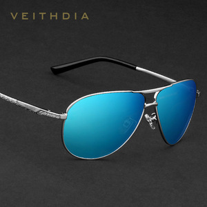 Veithdia Men's Polarized Sunglasses Metal <b>Frame</b> TAC Lens UV400 Driving Glasses - Product Image 1