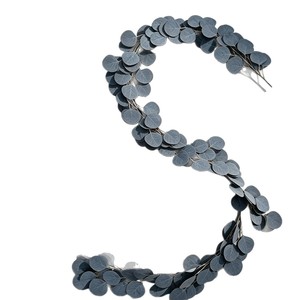 Magnifique guirlande artificielle d'eucalyptus en soie, feuilles vertes, décoration murale pour mariage et fêtes - Product Image 5