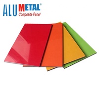 Panneau composite en aluminium revêtu de PE, Alucobond, pour enseignes extérieures, hôtels, ignifuge et imperméable, Espagne