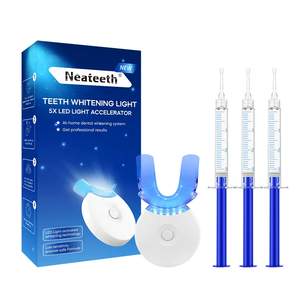 OEM Premium At Home 10 Min Timer Cold Blue Led Light Laser Teeth Whitening Kit Wholesale