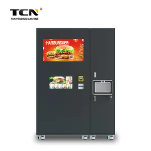 Tcn fabricante chinês personalizado quente alimentos hamburger máquina de venda completa automática