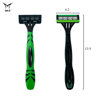 Rasoir de sécurité pour hommes de bonne qualité, rasoir manuel à cinq lames, lames en acier inoxydable, outil de rasage pour la barbe et le visage