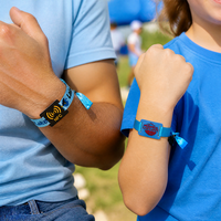 Bracelet RFID personnalisé en cordon, bracelet RFID en PVC, bracelet en tissu avec puce RFID pour concerts, festivals de musique, accès aux événements