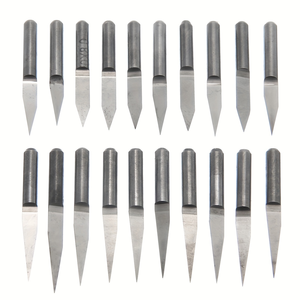20 pièces de fraises coniques à bout plat de 3,175 mm, en carbure de tungstène, pour la dé<span class=keywords><strong>coupe</strong></span> et la gravure de métaux, outil de fraisage CNC - Product Image 4