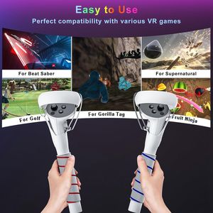 Accesorios de Brazos Largos <span class=keywords><strong>2</strong></span> en 1 para VR, Controles para <span class=keywords><strong>Oculus</strong></span>/Meta <span class=keywords><strong>Quest</strong></span> <span class=keywords><strong>2</strong></span>, para Juegos como Beat Saber y Golf Club - Product Image 6
