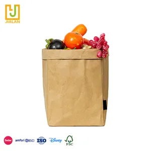 Commercio all'ingrosso Eco riutilizzabile delle donne Shopping colorato impermeabile Dupont Tyvek Tote borse di carta con cerniera resistente