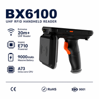 Lecteur RFID UHF portable Android 860-960 MHz, lecteur portable longue portée pour la gestion des actifs, la logistique de détail
