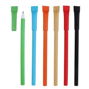 Wholesale Custom Logo Recycled <b>Rolling</b> <b>Paper</b> Ballpoint Pen Eco-Friendly Bulk Promotional Advertisement Pen Black/<b>Blue</b> Ink 1.0mm - Product Image 3