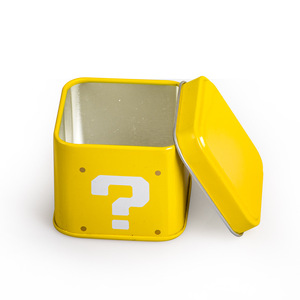 Boîte mystère carrée <span class=keywords><strong>en</strong></span> <span class=keywords><strong>fer</strong></span> blanc, conteneur personnalisé pour blocs de construction, emballage <span class=keywords><strong>en</strong></span> <span class=keywords><strong>fer</strong></span> blanc, petite boîte à jouets, autocollants artisanaux, multifonctionnelle - Product Image 3