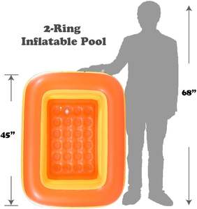 Piscina Inflable Portátil, Plegable, Ligera e Impermeable de 2 Anillos, de PVC, para Niños, para Jugar en Casa, para la Familia, para Niños y para Spa - Product Image 2