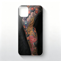 Stok Grosir Stiker Tato Kaki Gaya Jepang Irezumi TPU Tahan Air Anti Minyak Pelindung Layar Smartphone Anti Noda