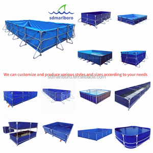 HDPE <span class=keywords><strong>PVC</strong></span> Fish Pool Support Exterior Impermeable Anti-Uv Acuicultura Estanque Revestimiento Tanque de almacenamiento de agua - Product Image 5
