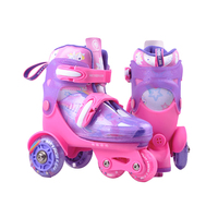 Patins à roulettes réglables pour enfants, garçons et filles, avec roues à roulement ABEC-7, légers et durables